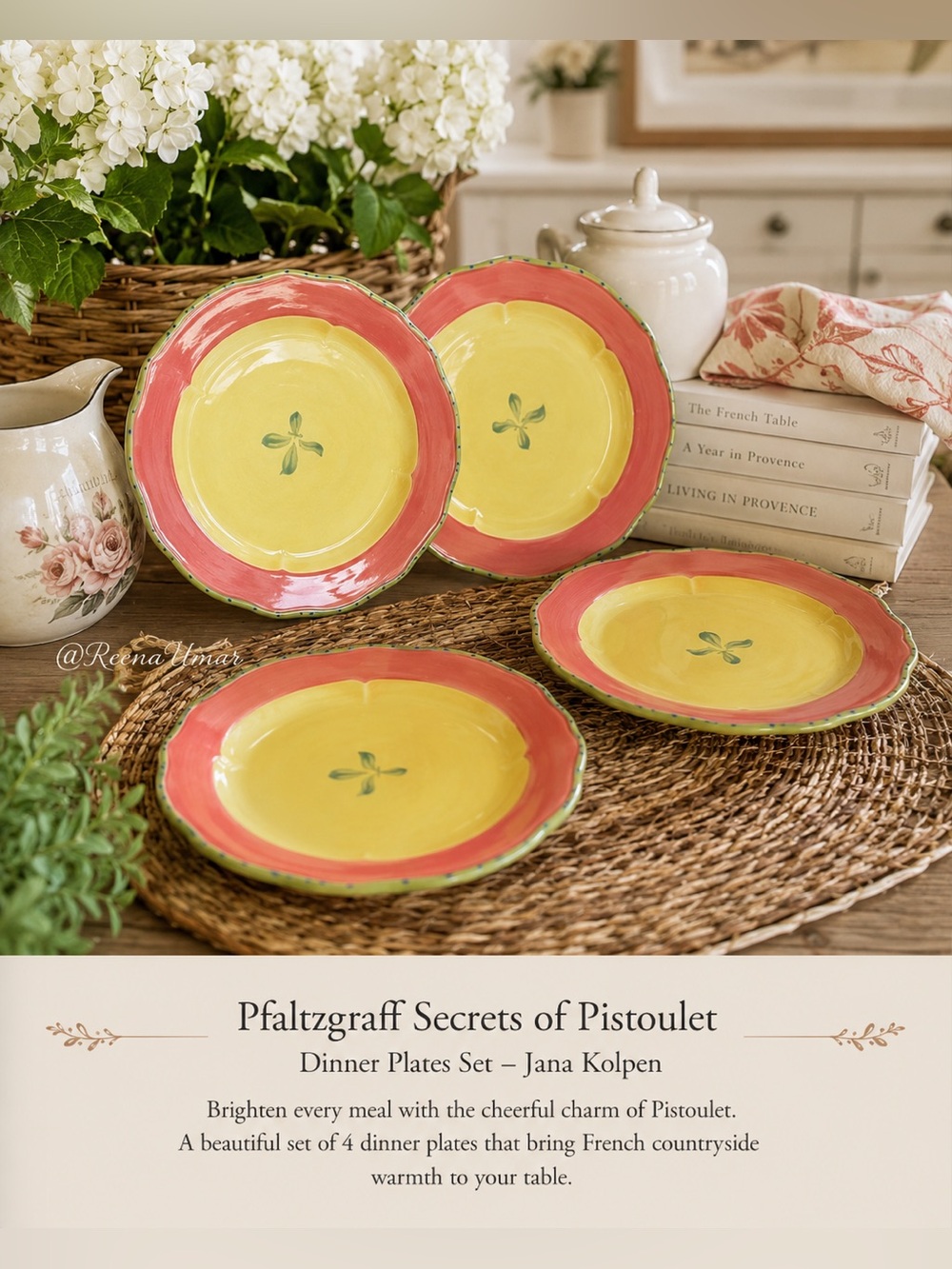 ☀️ Pistoulet Dinner Plates Set of 4 by Pfaltzgraff – Jana Kolpen